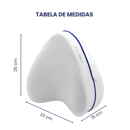 Travesseiro Ortopédico Almofada para Pernas e Coluna FISIOPRATI