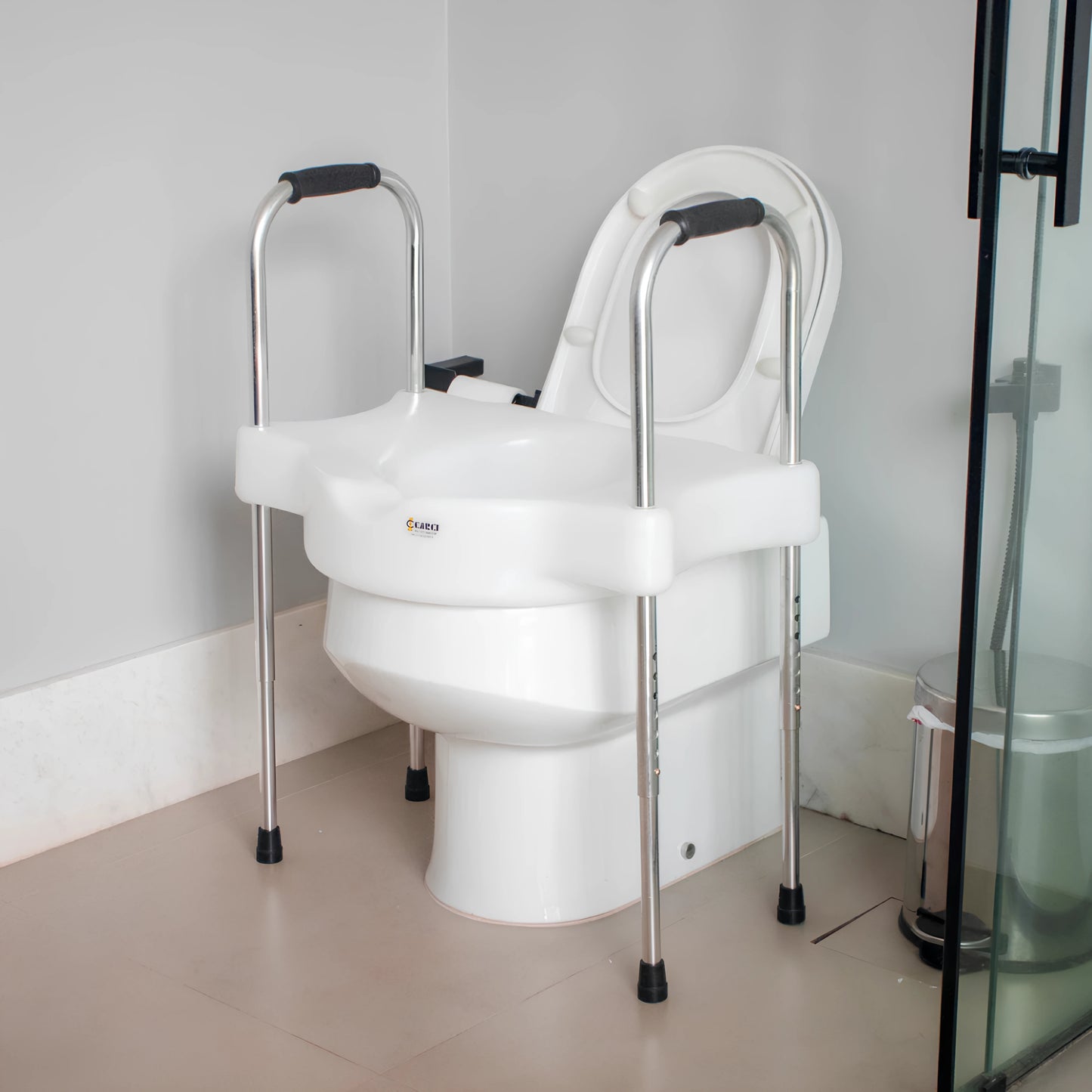 Assento Elevado Sanitário (Sit V) com Alças Reguláveis FISIOPRATI