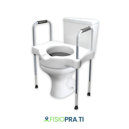 Assento Elevado Sanitário (Sit V) com Alças Reguláveis FISIOPRATI