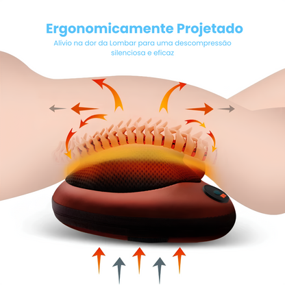 Massageador Corporal com Aquecimento Lombar Pescoço Pés FISIOPRATI
